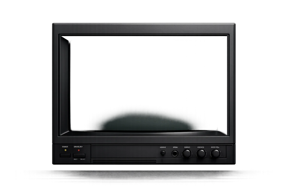 A vintage CRT monitor framing the Finch Archive interface.